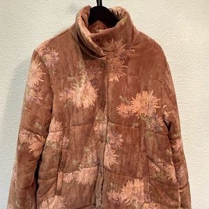 Anthropologie Edie Corduroy Puffer Jacket
